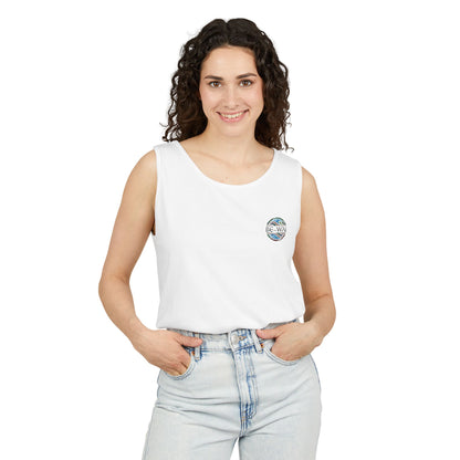 Tank Top - Fine Line Geometric Orca Water Motiv