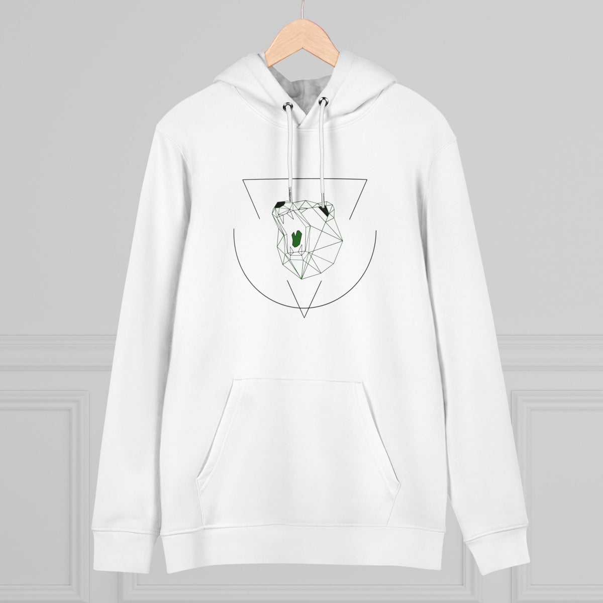 Be_Wai Hoodie - Minimalist Bear Graphic front