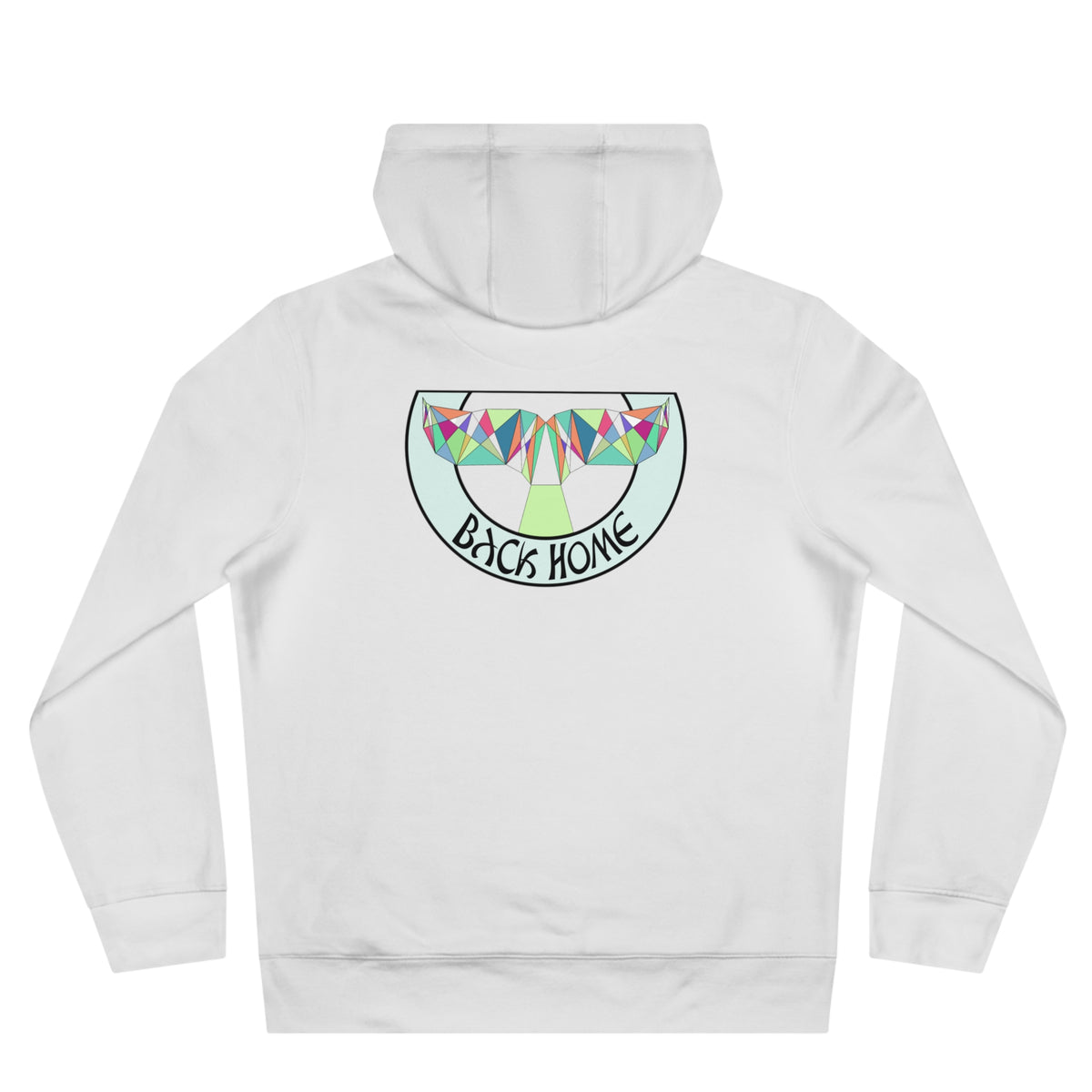 Be_Wai Hoodie - geometric Orca Design backside