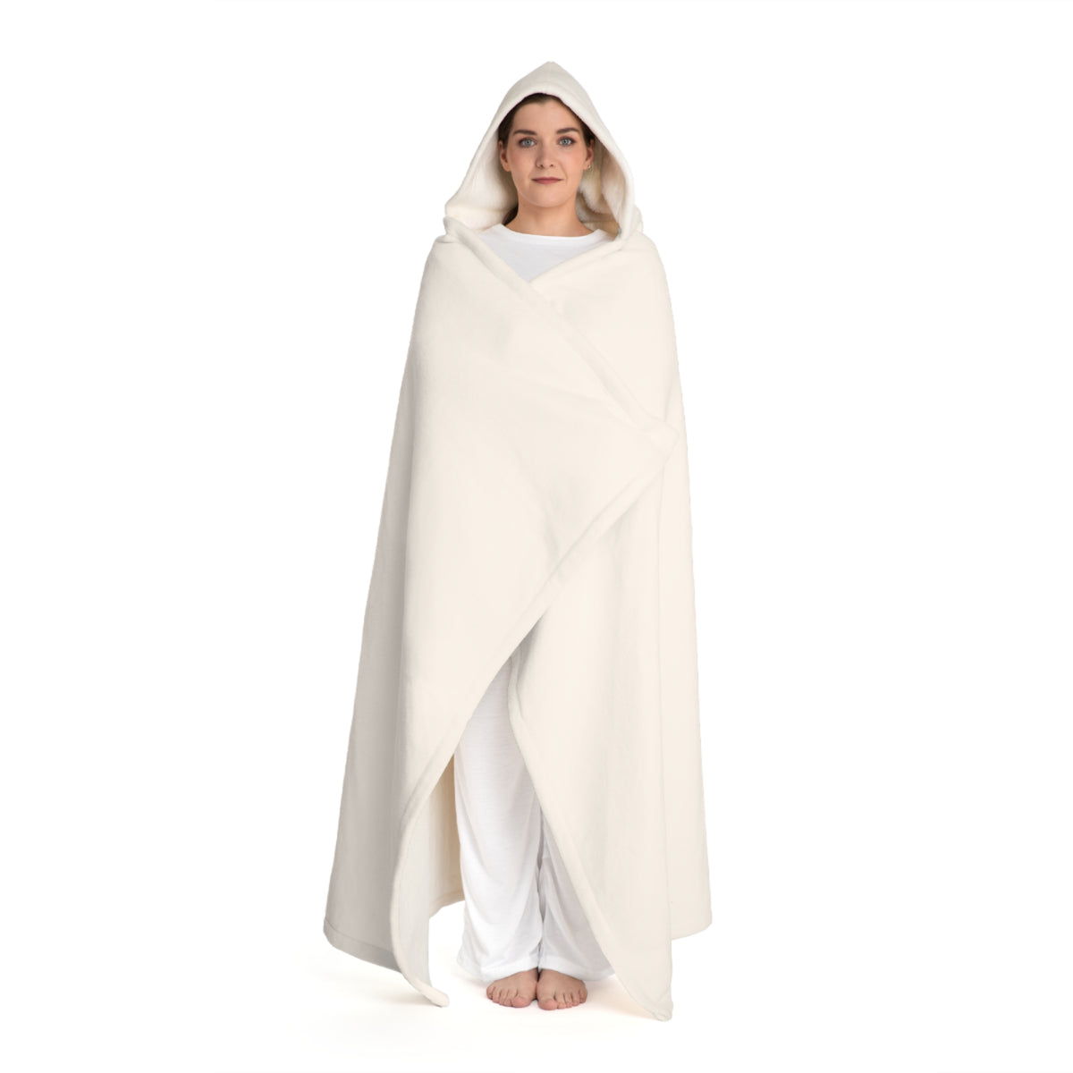 Be_Wai Hooded Sherpa Fleece Blanket