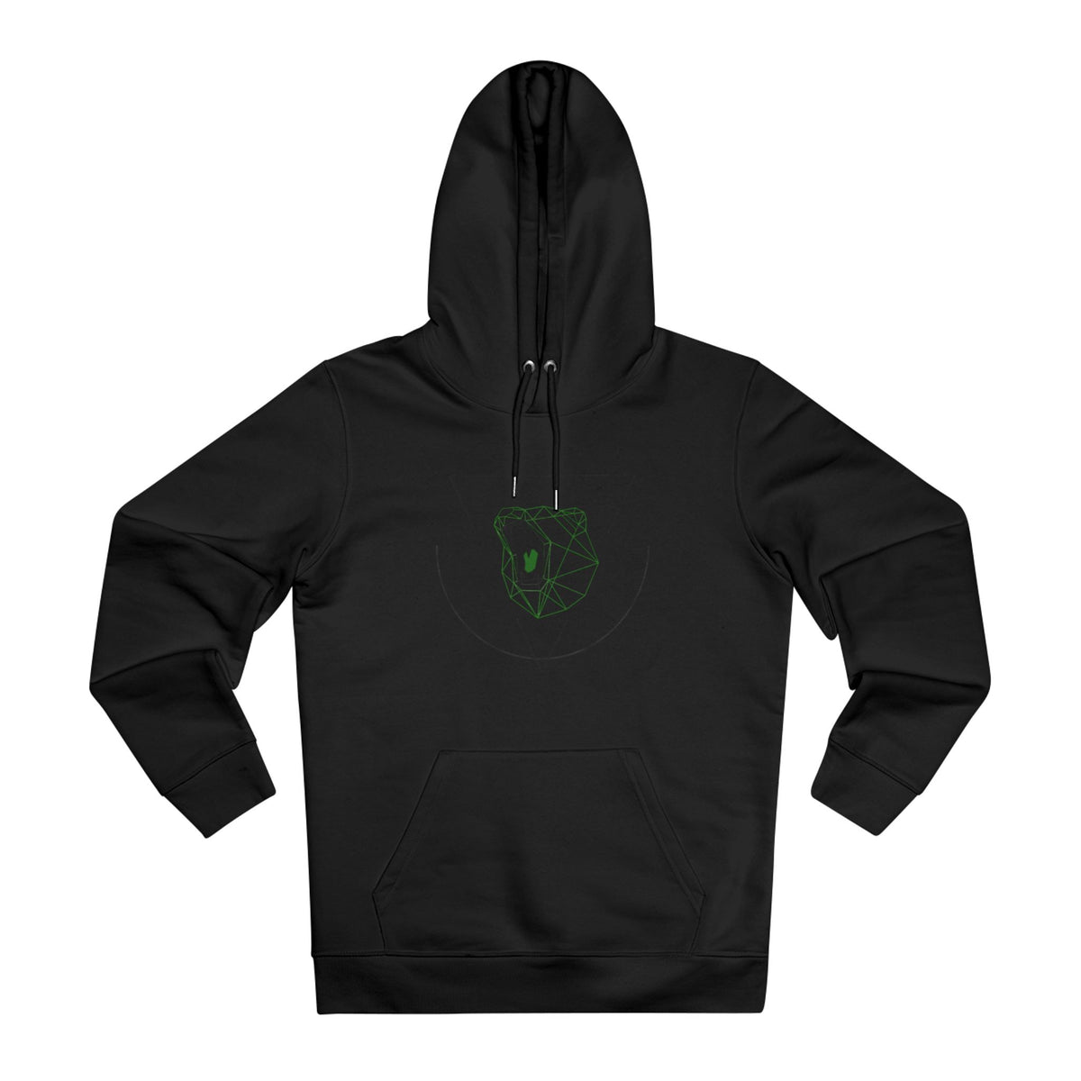 Be_Wai Hoodie - Minimalist Bear Graphic front
