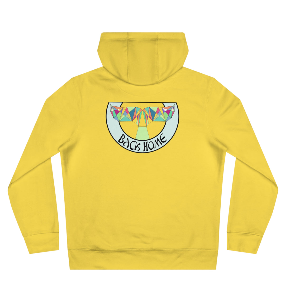 Be_Wai Hoodie - geometric Orca Design backside