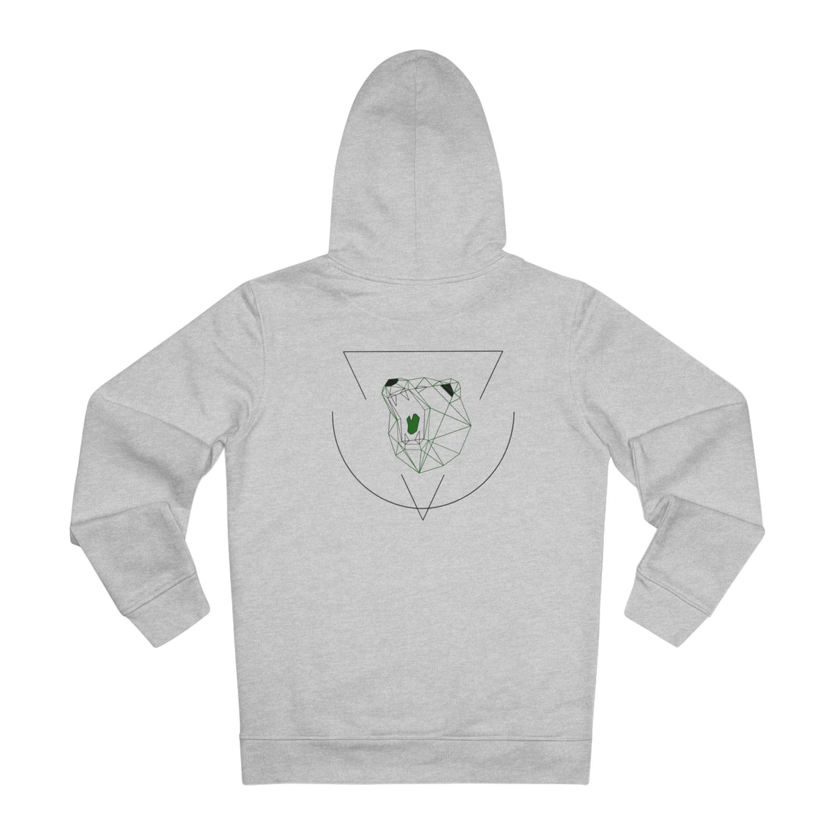 Be_Wai Hoodie - Minimalist Bear Graphic backside