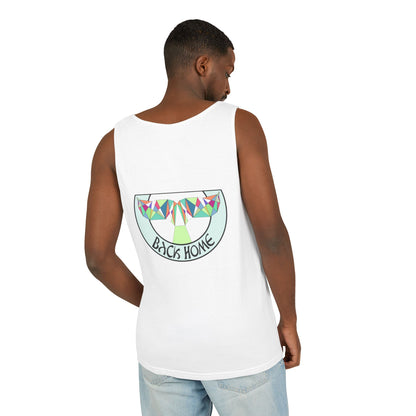 Tank Top - Fine Line Geometric Orca Water Motiv