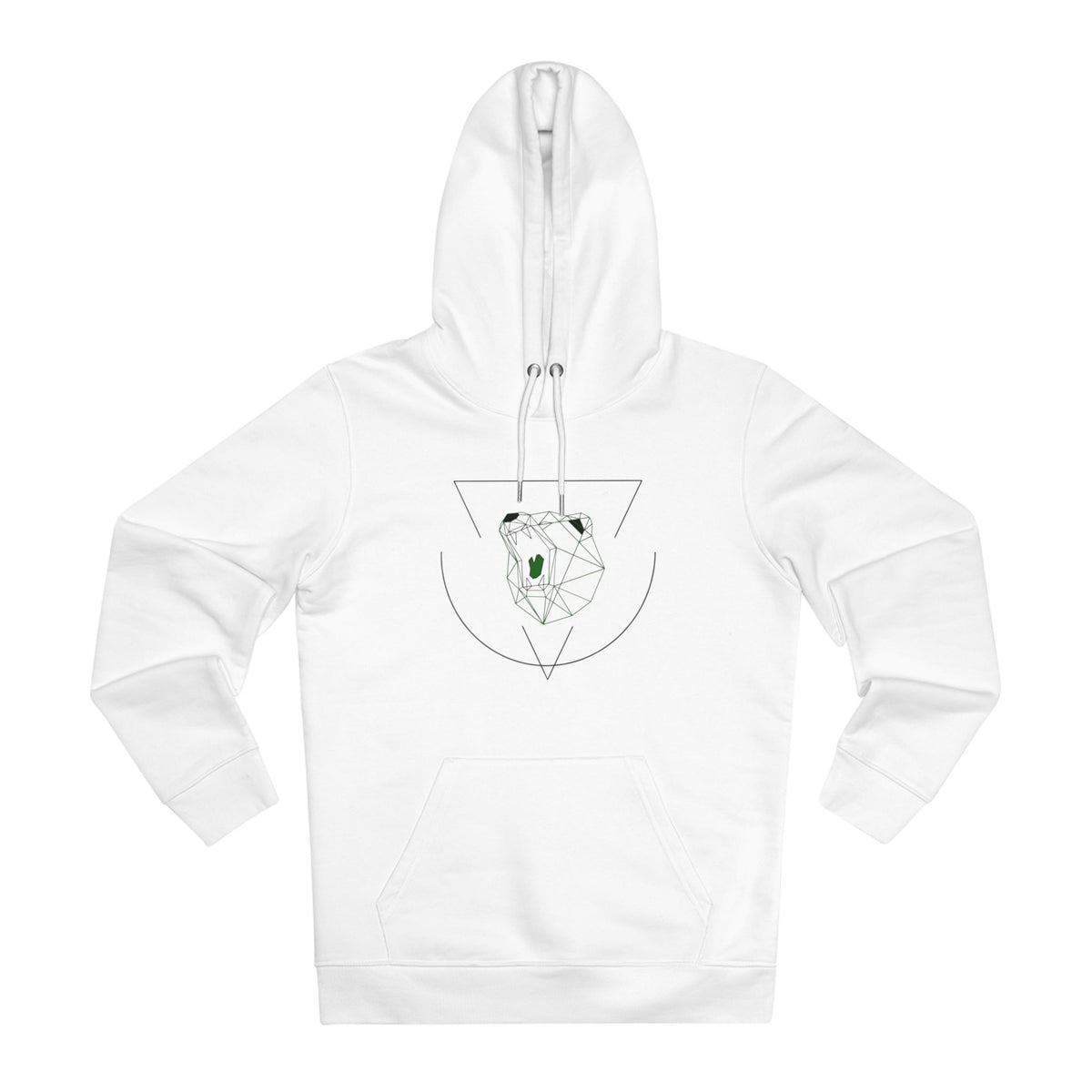 Be_Wai Hoodie - Minimalist Bear Graphic front