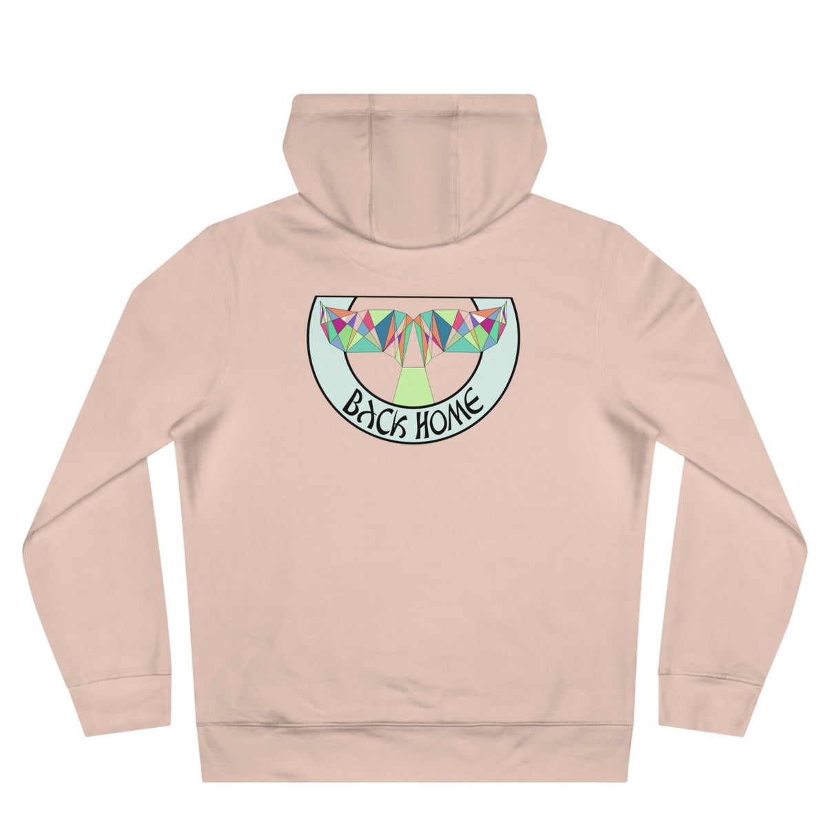 Be_Wai Hoodie - geometric Orca Design backside