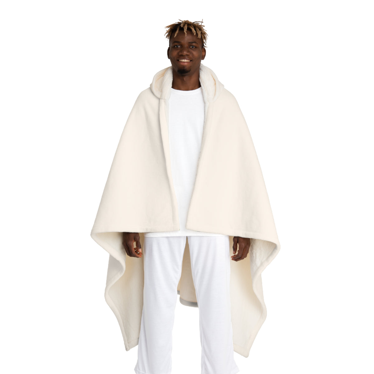 Be_Wai Hooded Sherpa Fleece Blanket