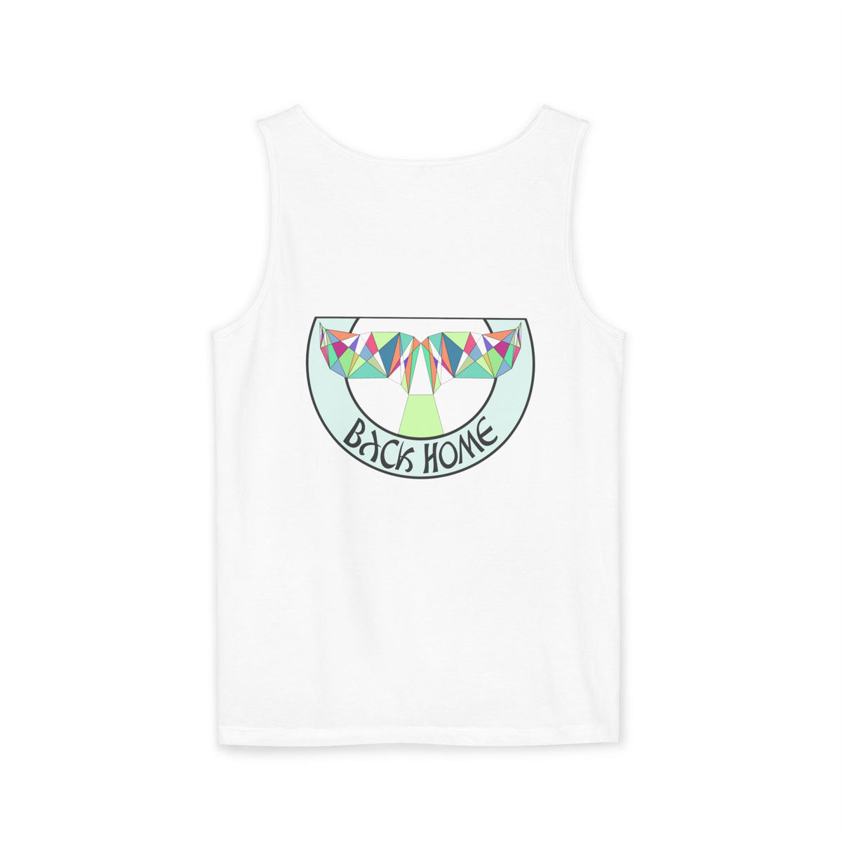 Tank Top - Fine Line Geometric Orca Water Motiv