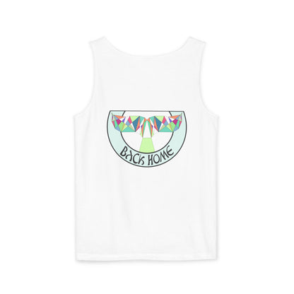 Tank Top - Fine Line Geometric Orca Water Motiv