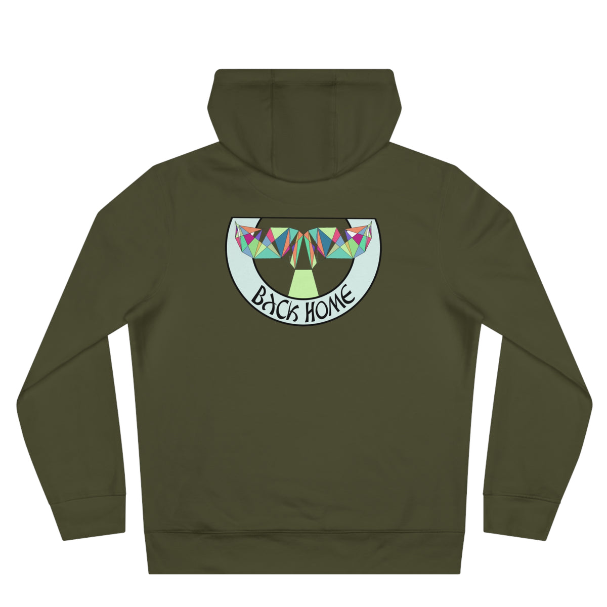 Be_Wai Hoodie - geometric Orca Design backside