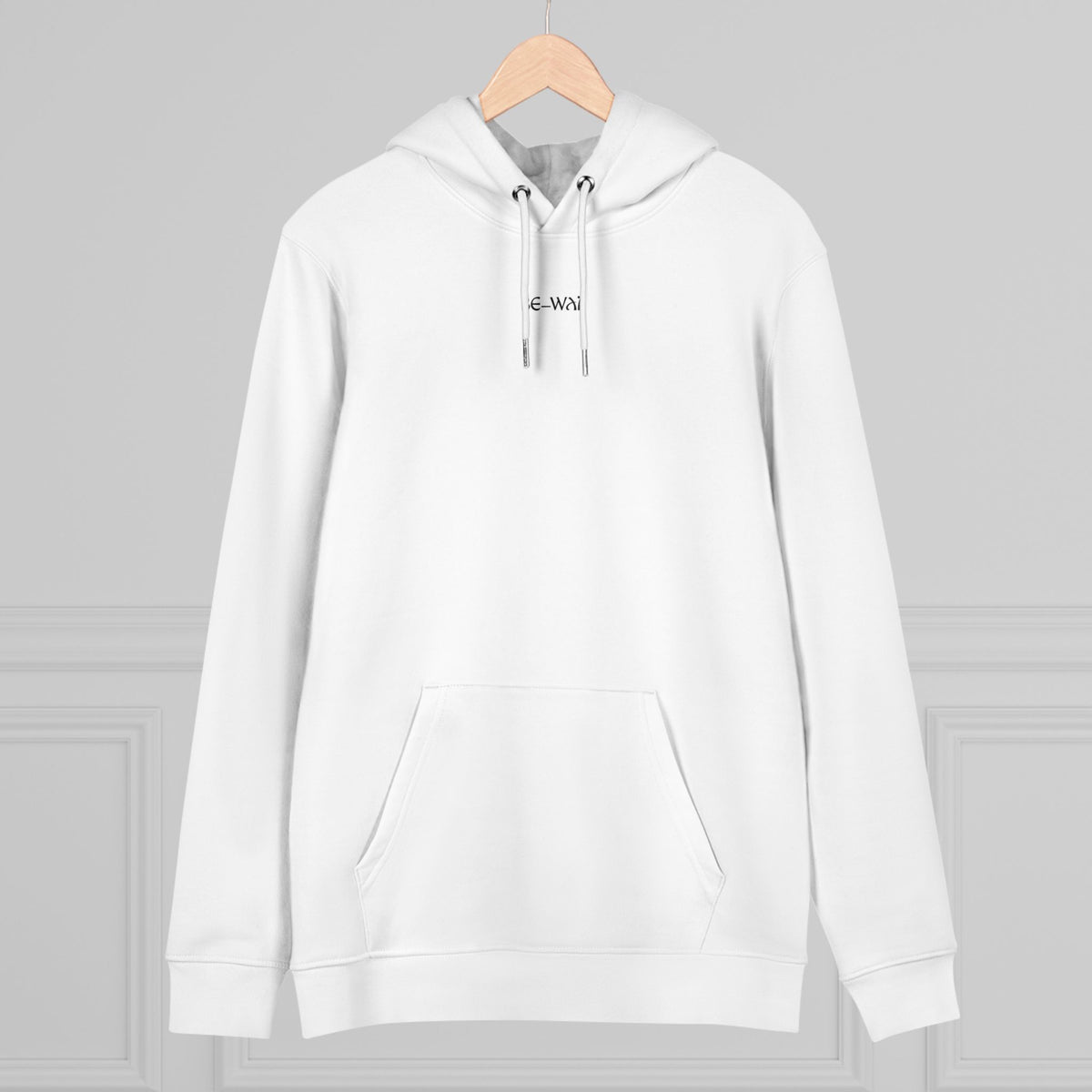Be_Wai Hoodie - Minimalist Bear Graphic backside