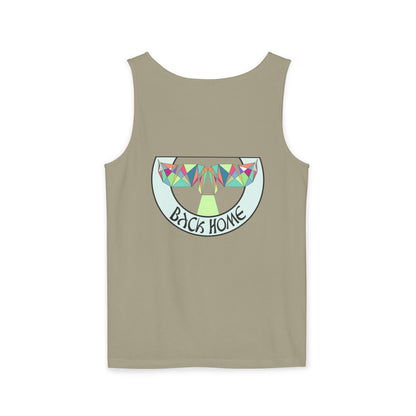 Tank Top - Fine Line Geometric Orca Water Motiv