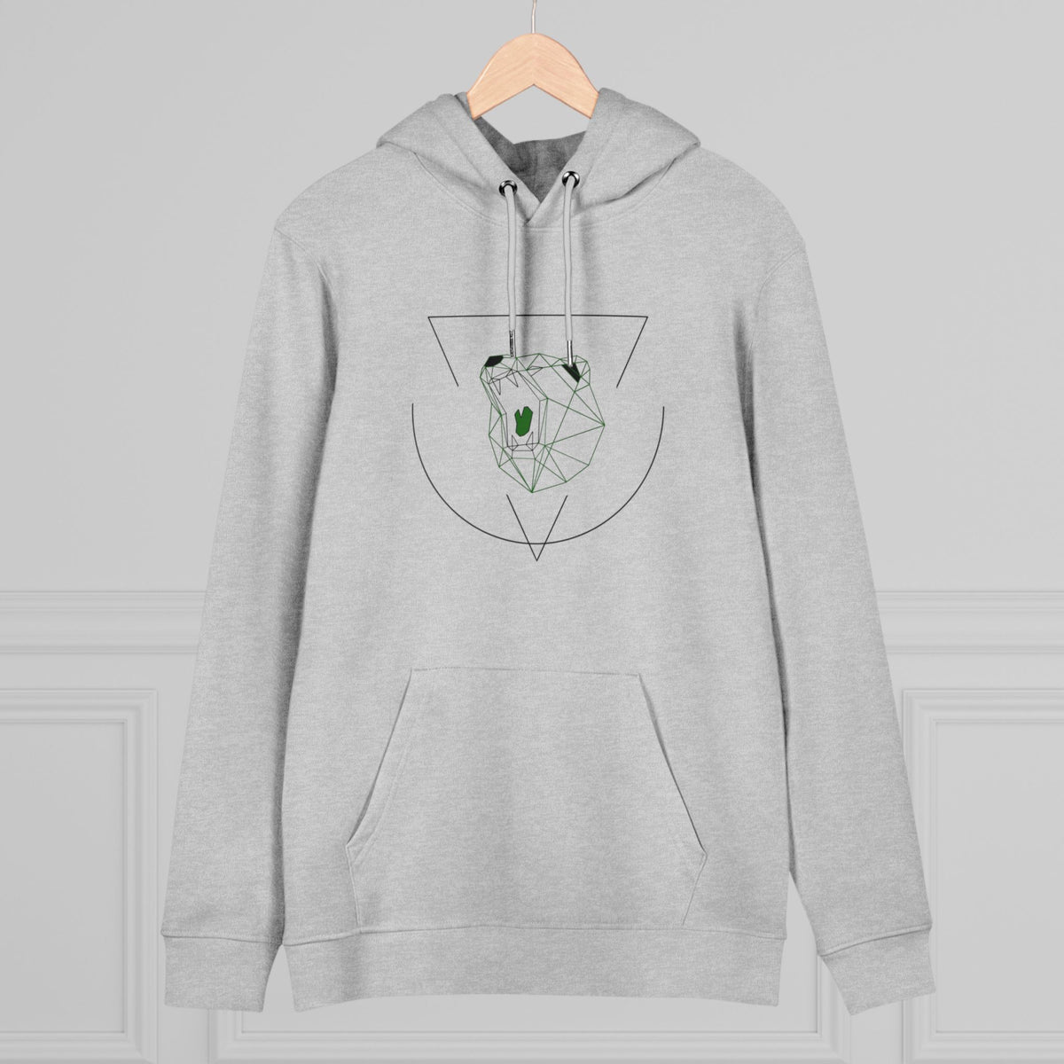 Be_Wai Hoodie - Minimalist Bear Graphic front