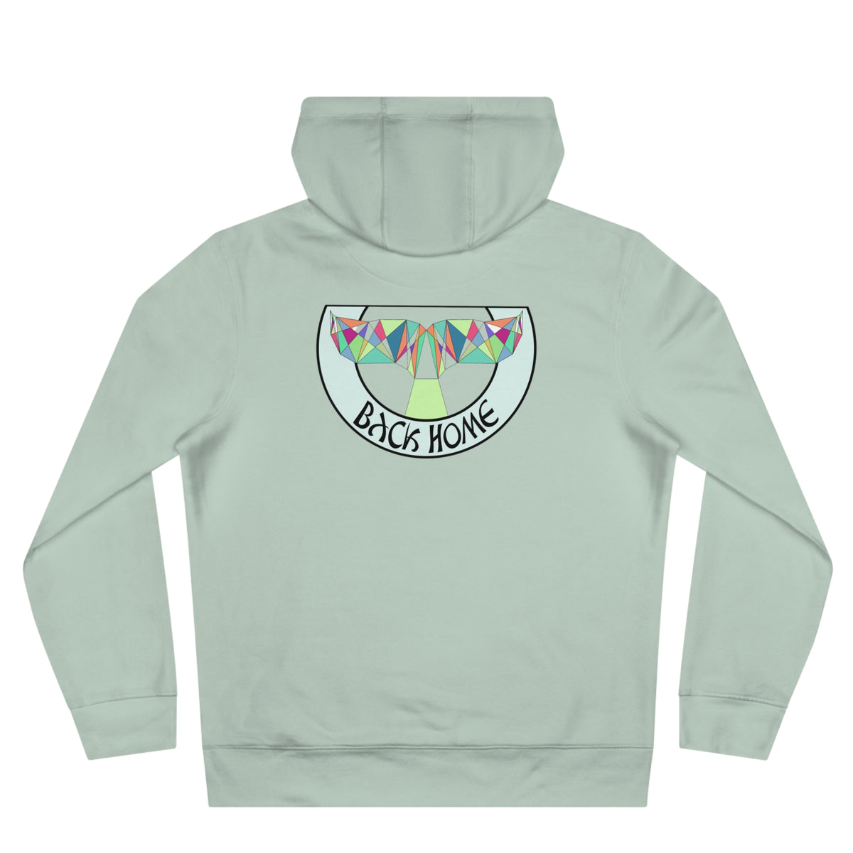 Be_Wai Hoodie - geometric Orca Design backside