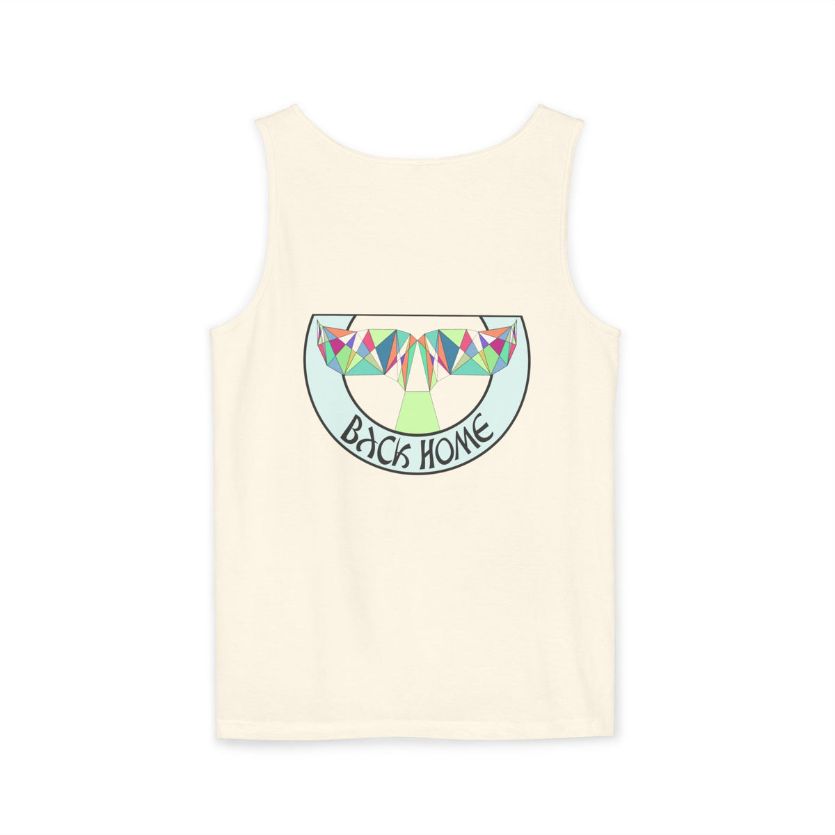 Tank Top - Fine Line Geometric Orca Water Motiv