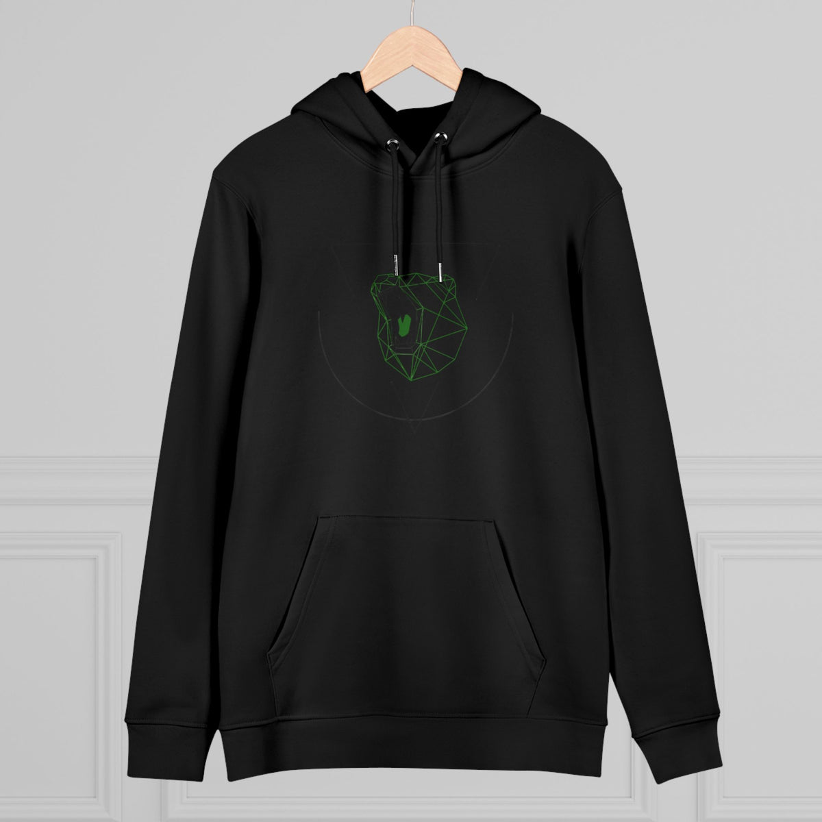 Be_Wai Hoodie - Minimalist Bear Graphic front
