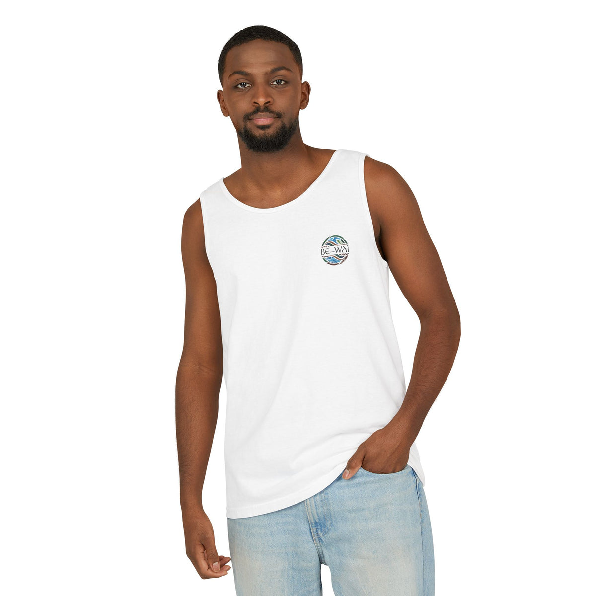 Tank Top - Fine Line Geometric Orca Water Motiv