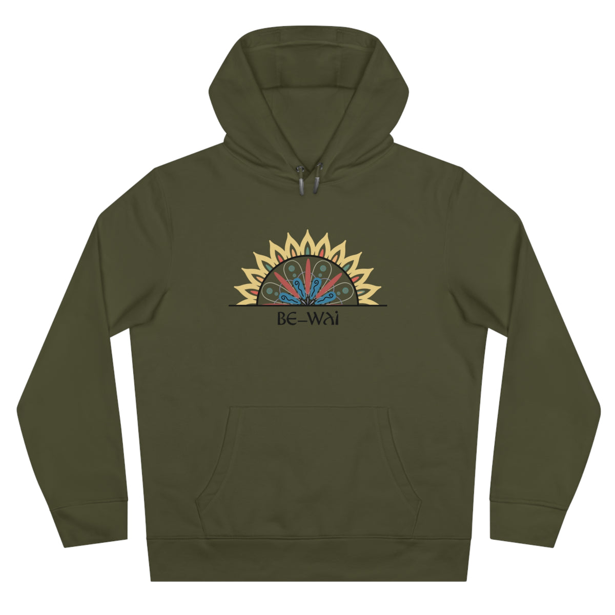 Be_Wai Hoodie - Mandala Design - Sundown