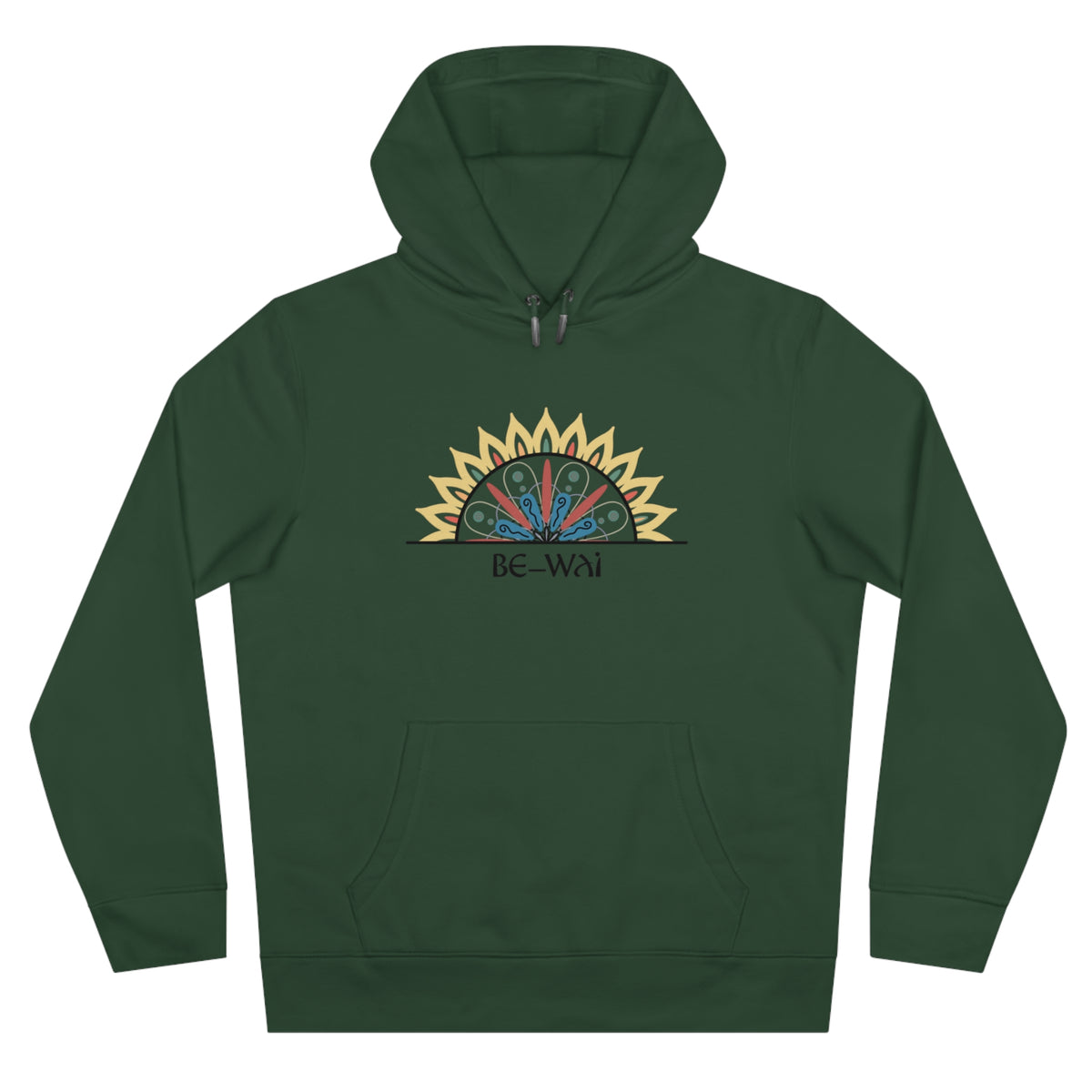 Be_Wai Hoodie - Mandala Design - Sundown