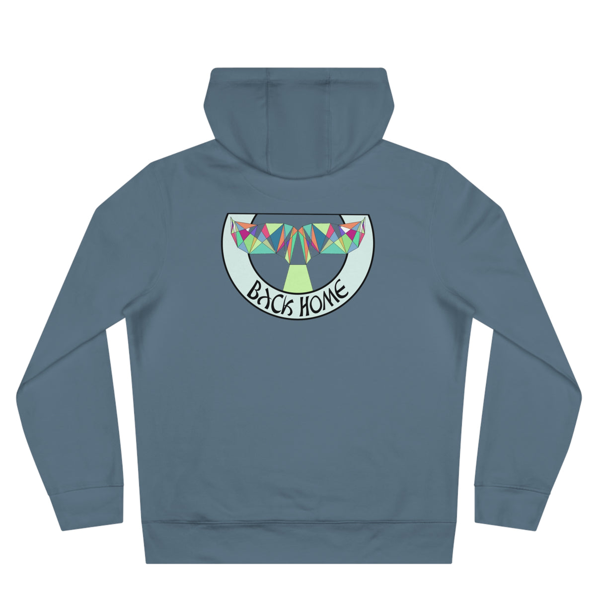 Be_Wai Hoodie - geometric Orca Design backside