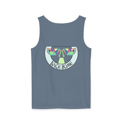 Tank Top - Fine Line Geometric Orca Water Motiv