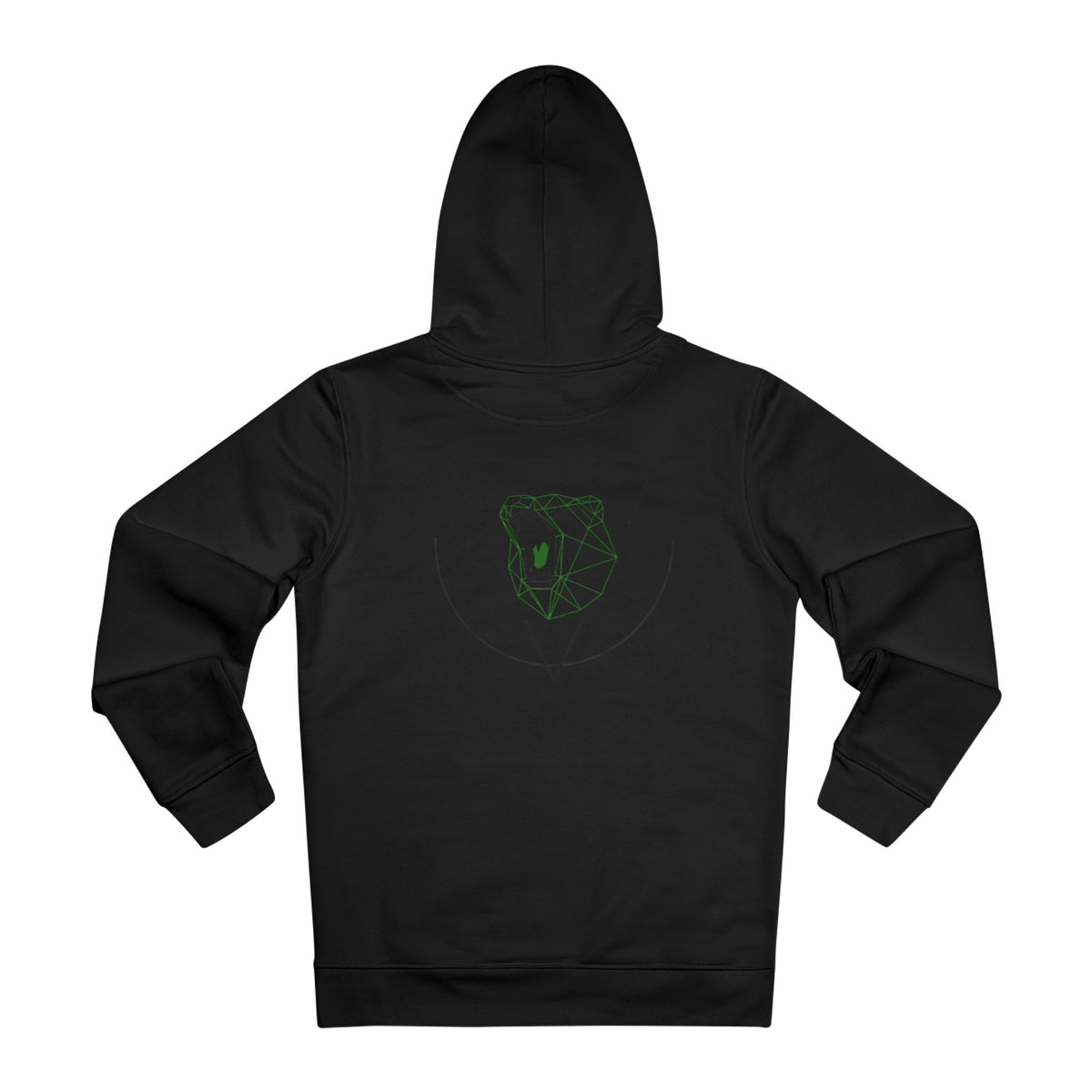 Be_Wai Hoodie - Minimalist Bear Graphic backside