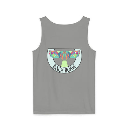Tank Top - Fine Line Geometric Orca Water Motiv