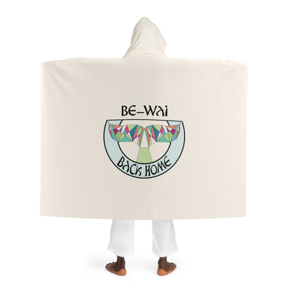 Be_Wai Hooded Sherpa Fleece Blanket